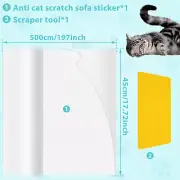 Cat Anti Scratch Tape Transparent PVC Anti Cat Scratch Furniture Protector guQSp