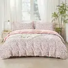 Size Duvet Cover Pink Floral Pattern Duvet Cover Set Ultra Soft