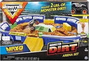 Monster Jam, Monster Dirt Arena 24-Inch Playset with 2lbs of Monster Dirt and Exclusive 1:64 Scale Die-Cast Monster Jam Truck