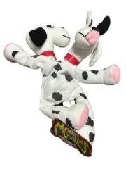 Vintage 1997 Meanies Series 1 Fi-Do The Dalmutation 2 Headed Dog Plush W/ Tag
