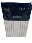 NEW Ralph Lauren Silver & White Prescot Stripe 71" x 102" Twin Flat Sheet