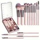 Portable 14 Brushes Mirror Makeup Brush Set Makeup Make Up Brushes Cosmetic Tool