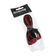 BitFenix Molex to 4 x SATA Power Extension Cable - 20cm - Red/Black Sleeve