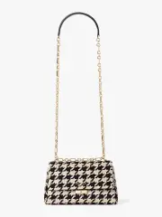 carlyle houndstooth medium shoulder bag