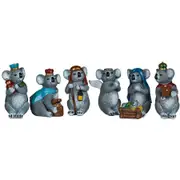 7 Piece Koala Christmas Nativity Scene