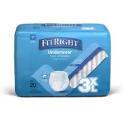 Medline Fitright Ultra Underwear XXX Large (190-238cm) Pack of 20's