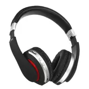 [bluetooth 5.0] Foldable Portable Wireless Headphone FM Radio TF Card Steteo Headset with Mic SILVER COLOR