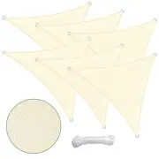 Yescom 6 Pack 3/7 Ft UV Block Triangle Sun Shade Sail Heavy Duty Outdoor