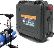 HJGHY 12V 100Ah 120Ah 150Ah 200Ah 60Ah 80Ah Lithium Battery Outdoor Thruster Battery 12V Electric Boat Fishing Boat Propeller Marine Propulsion Battery for Marine RV
