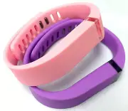 2 Small Combo Light Candy PINK, PURPLE for FitBit FLEX Wristband/Bracelet