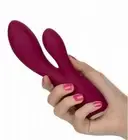 Rabbit Vibrator Double Stimulator Vagina Clitoris Vibrating Silicone Dildo