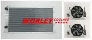 QLD-Aluminum Radiator + FAN for Volkswagen VW Golf MK3 GTI VR6 1994-1998 MT new