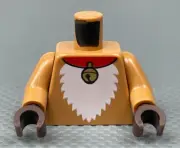 LEGO Minifigure Torso Red Collar Gold Bell Series 23 Reindeer Costume White Fur