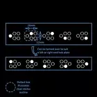 5 White Hob Stove Cooktop Adhesive Oven Sticker Label Electric Induction Gas LRH