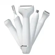 Women's Shaver 5-in-1 Electric Depilator Facial Body Bikini Leg Safety Painless Usb Hair Removal Device