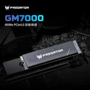 Acer 宏碁 Predator GM7000 M.2 2280 PCIe Gen4x4 SSD 固態硬碟（附散熱片）