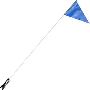KITANDOVE Bright Safety Flag for Children's Bikes Easy Install Reflective Flagpole Warning Flag Bike Supply