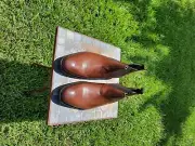 Kenneth Cole New York Men's Boots Cognac Leather Size 11