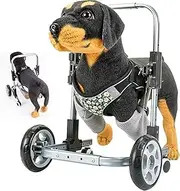 Pet Front Leg Wheelchair - Dog Wheelchair Front Leg Rehabilitation Aid - Adjustable Pets Wheelchairs Mobility Aids - Rehabilitation Walking Cart - for Disabled Pets S:max22cm