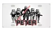STORM TROOPERS STAR WARS MINI LICENSE PLATE Any Name Personalized Kids Bicycles