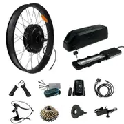TDR 1500W Electric Fat Bike Conversion Kit 26x4.0 Rear Hub, 48V 20AH Battery, 60km/h Speed, Pedal Assist, Twist Throttle, 7-Speed Freewheel, Disc Brake, 170mm Fork Width