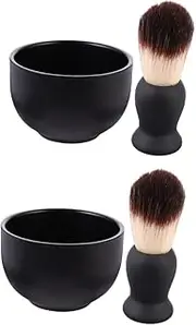 NOLITOY Pcs Mustache Shaving Set Brush Men Shaving Kit Beard Cleaning Tools Bowl Brush Set
