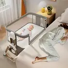 Winklestar Baby Bassinet Bedside Sleeper with Mattress, 6-Level Height Adjust...