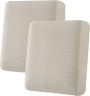 H.VERSAILTEX High Stretch Individual Seat Cushion Covers Sofa Slipcovers Couch Cushion Protector Sofa Covers Rich Jacquard Textured Twill Fabric (2 Pack for 2 Cushion, Island Fossi)