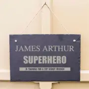 Superhero Personalised Slate Sign