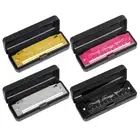 Harmonica 10Hole Blue Diatonic Harmonica KeyC Blues Harp Mouth Organ w/Case Gift