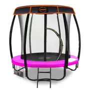 6ft Trampoline Free Safety Net Spring Pad Roof Cover Mat Ladder Pink