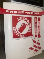 Fire Extinguisher Sign Kit 27 Peice Heavy Duty Sticker ￼ Adhesive Backing ￼