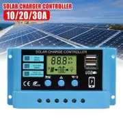 10A/20A/30A Solar Charger Controller PWM Battery Charge Regulator Panel 12V 24V