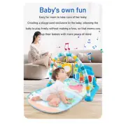 Baby Kick Play Piano Gym Playmat Infant Activity Gym Mat With Sound Light An LLI