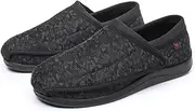 DURASIKO Unisex Edema Diabetic Shoes,Wide Boots for Swollen Feet,Breathable Mesh Shoes,Non-Slip,Flat Cloth Shoes,Elderly Casual Shoes(Black Camouflage)