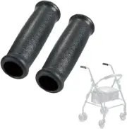 Crutch Hand Grips for Rollator Walker Replacement - Elderly & Disabled black