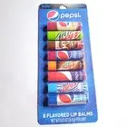 Taste Beauty Party Pack Pepsi 8pc Soda Flavored Lip Balm Sticks Flavors