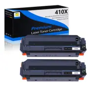 2PK CF410X Black Toner Cartridge For HP Color LaserJet M377dw M477fdw M477fnw