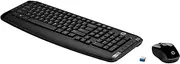 HP Wireless Keyboard and Mouse Combo, 2.4 GHz Wireless Connection, 12 Keyboard Shortcuts, Ten hotkeys, Single USB Nano Receiver, Ultra-Precise Mouse, Ideal for Office Work, Black (2025 Latest Model)