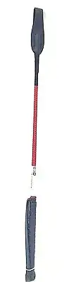 U.S. Whip Red 20” Horse Riding Crop 1” Leather Top 7” Rubber Handle Wrist Loop