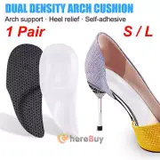 Gel Heel Pads Inserts Shoe Insoles Orthotic Arch Support Feet Plantar Fasciitis
