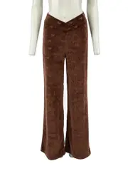 Brown Velour Briiiella Patterned Trousers