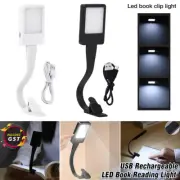 Reading Light RechargeableLamp USB LED Book Flexible Clip On Bed Desk Table AU