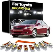 14Pcs LED Interior Dome Reading Roof Trunk Light Bulb Kit, For Camry XV40 2007 2008 2009 2010 2011 Sun Visor Lamp