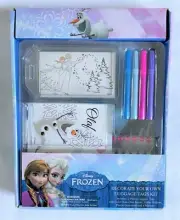New Disney Frozen Decorate Your Own Luggage Backpack Tags Kids Craft & Color Kit
