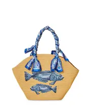 Farm Rio Garden Tiles Shell Tote