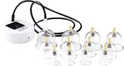 12 Cans Kits Cupping Therapy Healthy Care Electric Massage Vacuum Cupping Set Chinese Medicine Physiotherapy Cellulite Body Cups Cupping Tools