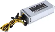 2000W Mining Power Supply PSU, ABSKY Mining Rig PSU ATX PC Power Supply for 8 GP