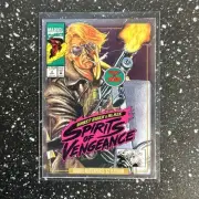2024 SkyBox Marvel Masterpieces '92 Platinum Variant Cover #2 Johnny Blaze