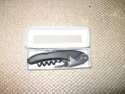 Folding Pocket Tool with 2 Cap Lifters Corkscrew and Blade New in Box